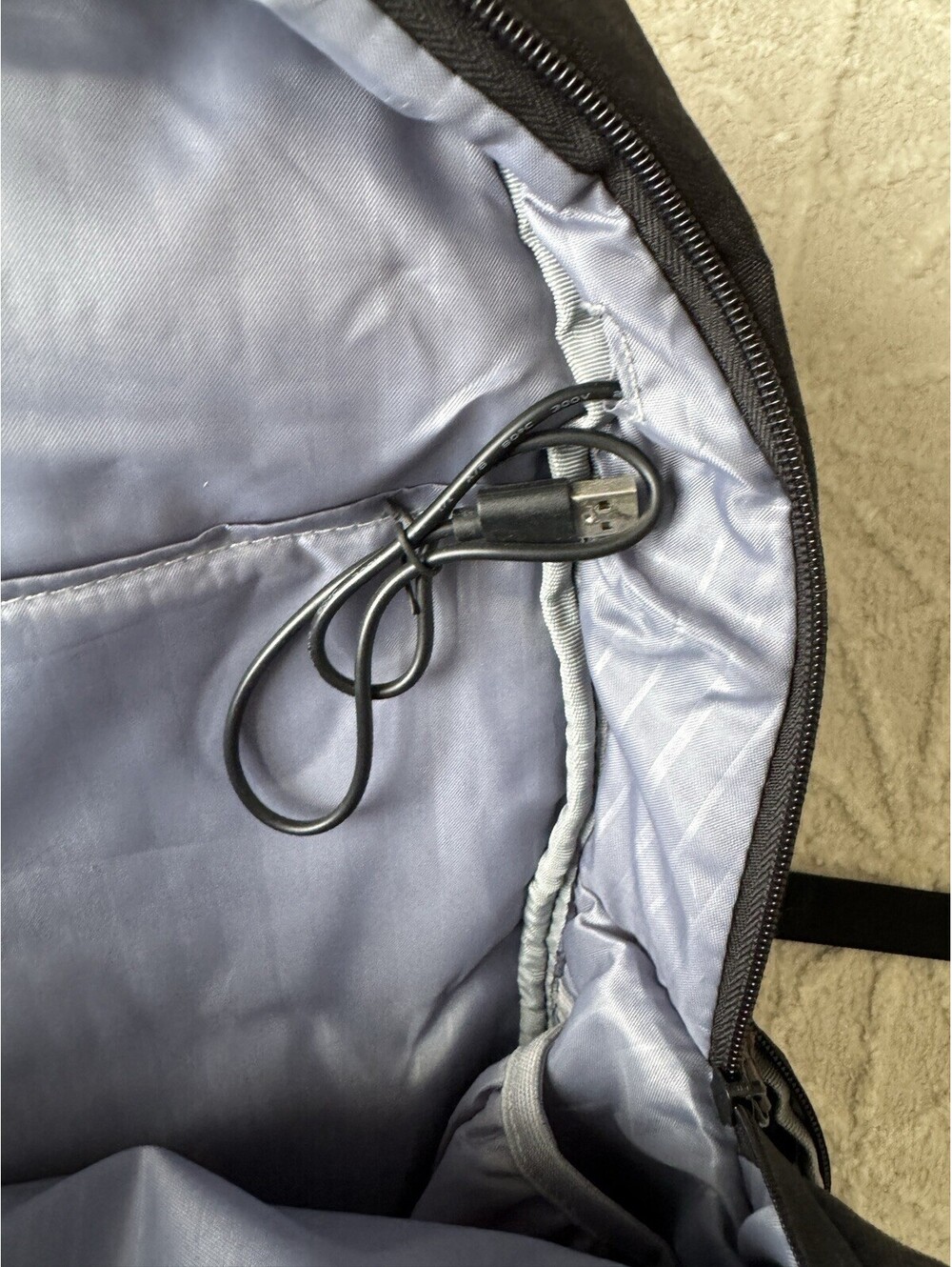KROSER 17.3 Inch Travel Computer Backpack Gray USB Cable Included - Picture 9 of 9